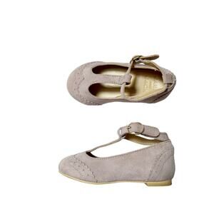 Janie and Jack Leather T Strap Mary Jane Flats Size 5